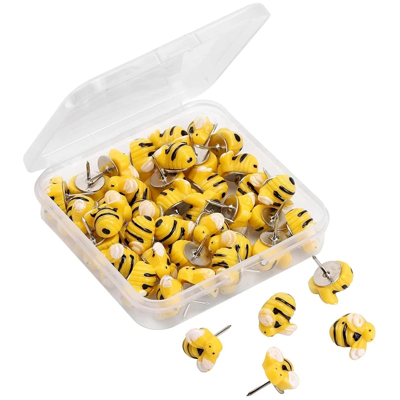 30Pcs Bee Push Pins Bee Shaped Craft Embellishment Decorative Thumbtacks For Cork Board Office Or Home Decoration
30Pcs Bee Push Pins Bee Shaped Craft Embellishment Decorative Thumbtacks For Cork Board Office Or Home Decoration