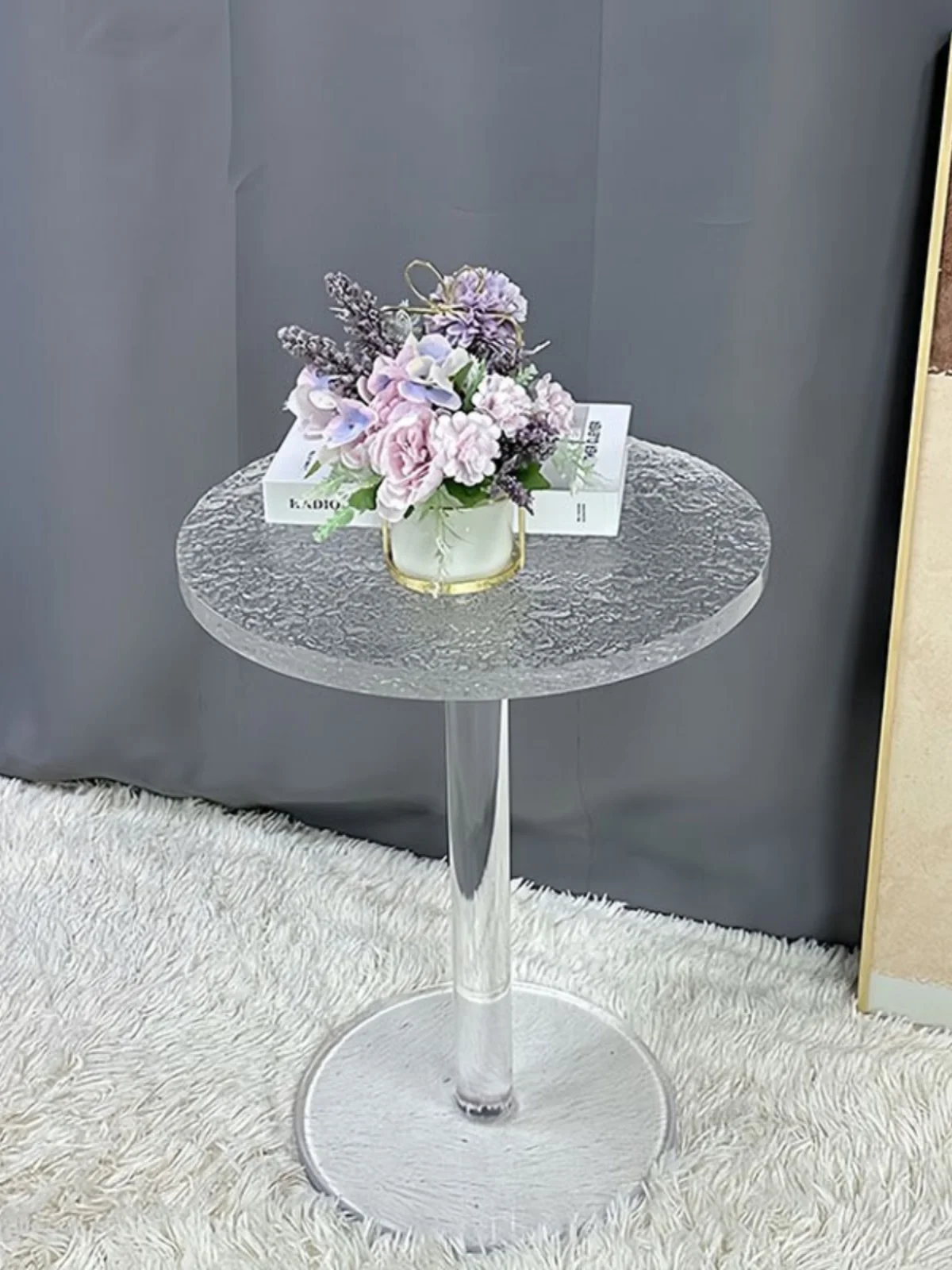 Customized Nordic acrylic water wave pattern tea table small unit ins sofa edge table minimalist balcony transparent smal
Customized Nordic acrylic water wave pattern tea table small unit ins sofa edge table minimalist balcony transparent smal