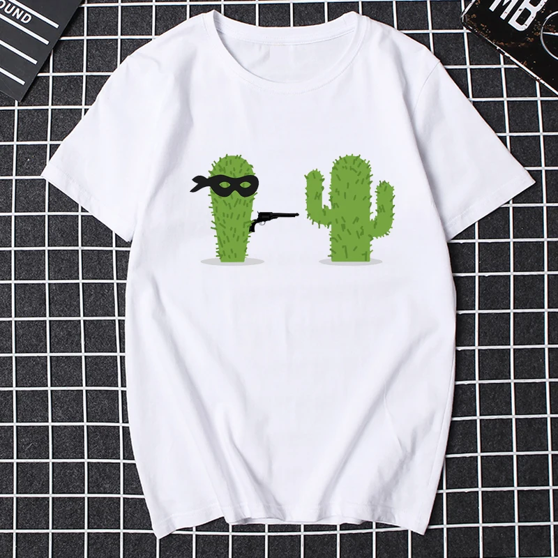 Funny Cactus Cartoon Print TShirt Man Casual Tshirt O-neck Modal Unisex Tops Harajuku Hipster Streetwear Ropa Hombre Masculinas
Funny Cactus Cartoon Print TShirt Man Casual Tshirt O-neck Modal Unisex Tops Harajuku Hipster Streetwear Ropa Hombre Masculinas