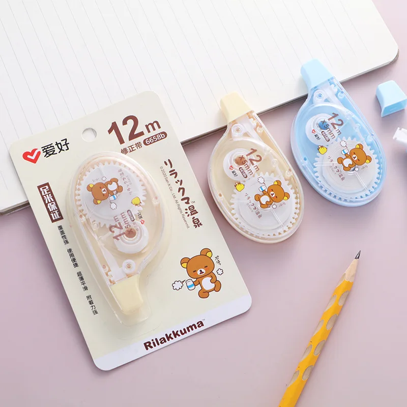 12 Meter Kawaii Rilakkuma Cartoon White Out Correction Tape Corrector Cute School Office Accessories Stationery Supplies
12 Meter Kawaii Rilakkuma Cartoon White Out Correction Tape Corrector Cute School Office Accessories Stationery Supplies