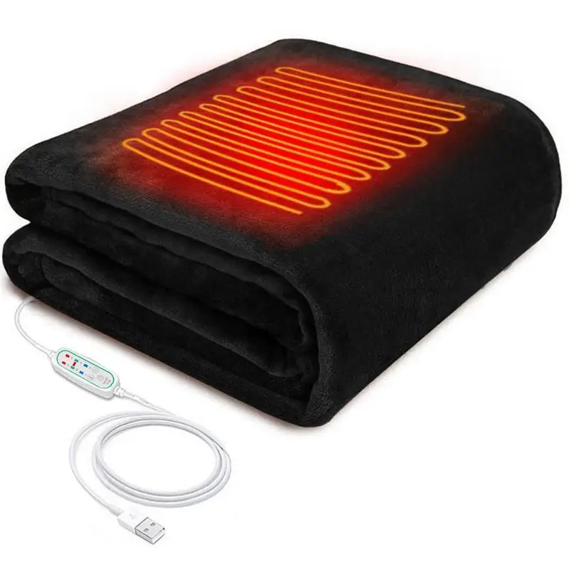 

Одеяло с подогревом USB, моющаяся шаль с электрическим подогревом, 3 режима нагрева, функция таймера, одеяло с подогревом для расслабления плеч