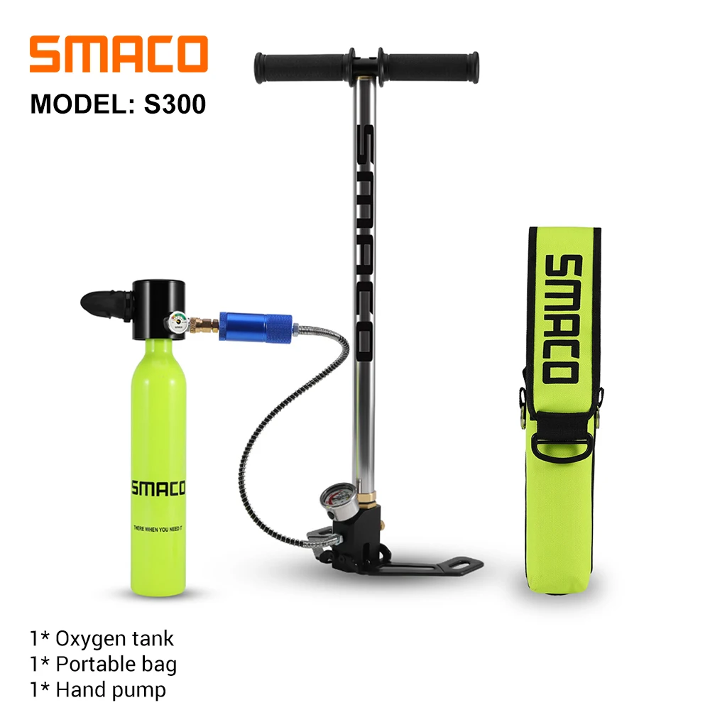 Smaco S300 0.5l Scuba Diving Equipment/Gear Scuba Tank Oxygen Cylinder Diving Kit Snorkeling Set Underwater Air Tank Hand Pump 
Smaco S300 0.5l Scuba Diving Equipment/Gear Scuba Tank Oxygen Cylinder Diving Kit Snorkeling Set Underwater Air Tank Hand Pump