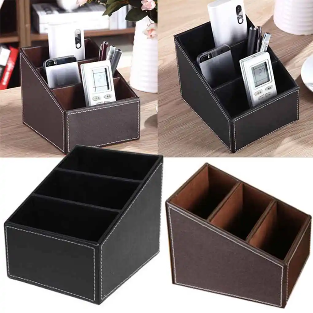 Desk PU Leather Step Organizer Storage Box Key Pen Phone Remote Control Stand Holder 3 Sections
Desk PU Leather Step Organizer Storage Box Key Pen Phone Remote Control Stand Holder 3 Sections