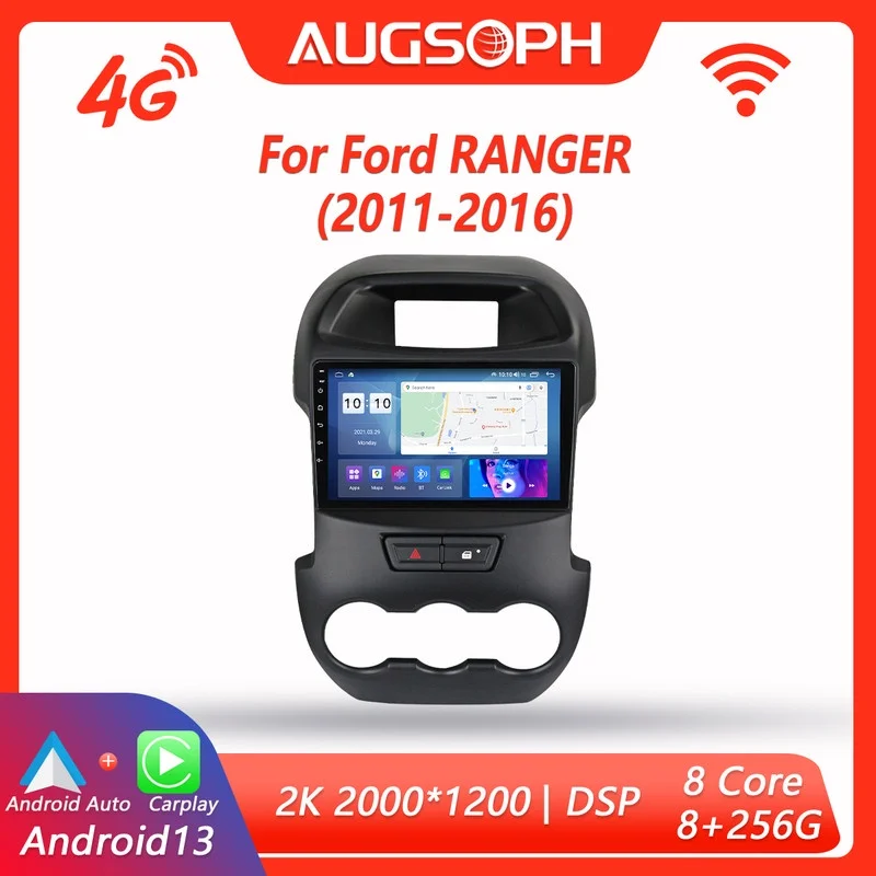 Автомобильный радиоприемник Android 13 для Ford RANGER 2011-2016,9 дюймов 2K мультимедийный плеер с 4G Car Carplay и 2Din GPS
Автомобильный радиоприемник Android 13 для Ford RANGER 2011-2016,9 дюймов 2K мультимедийный плеер с 4G Car Carplay и 2Din GPS