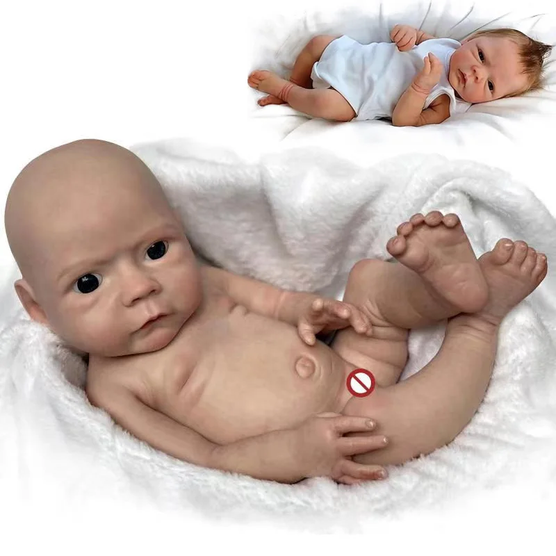 18 Inch Soft Full Body Silicone Bebe Reborn Doll DIY Painted or Unpainted Handmade Lifelike Reborn Doll Bebê Reborn De Silicone
18 Inch Soft Full Body Silicone Bebe Reborn Doll DIY Painted or Unpainted Handmade Lifelike Reborn Doll Bebê Reborn De Silicone