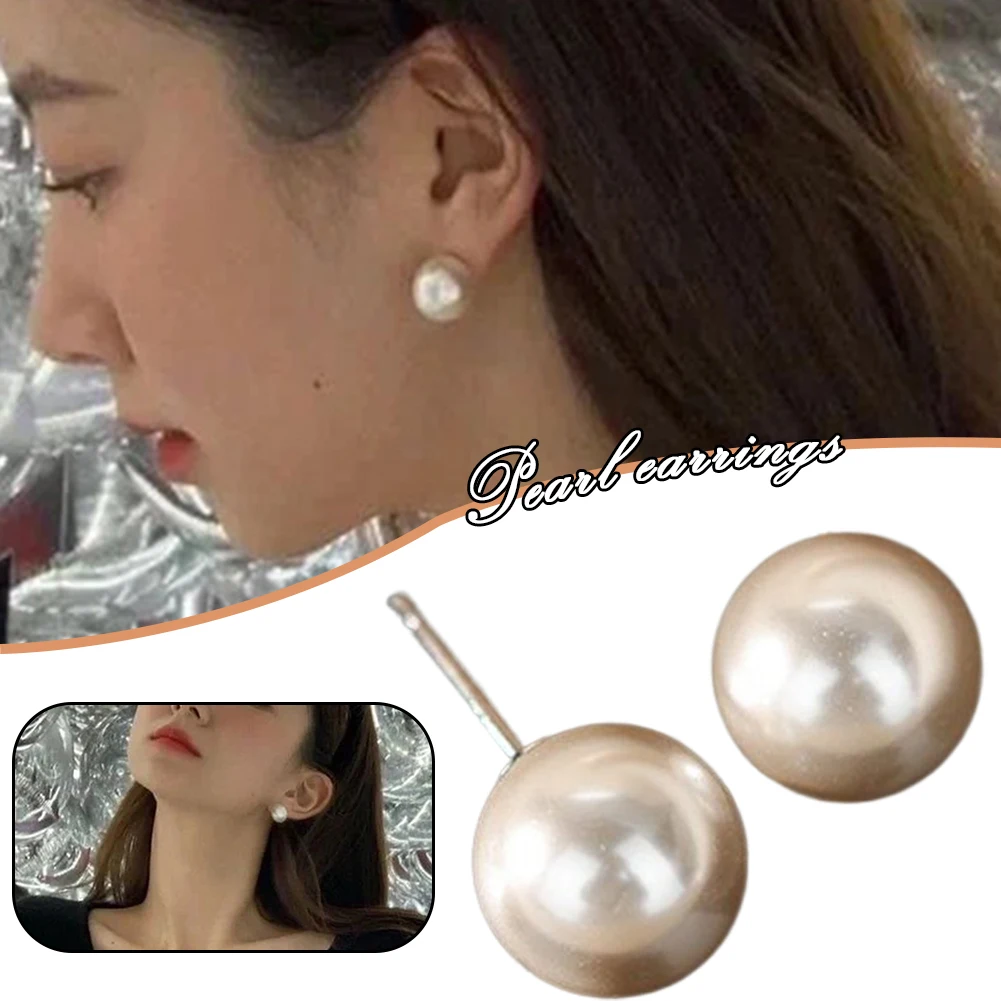 8/10/12/14mm Pearl Stud Women Girl GiftFashion Pearl Earring Elegant 925 Silver Stud Earring Pearl Pendant Earring Party Wedding
8/10/12/14mm Pearl Stud Women Girl GiftFashion Pearl Earring Elegant 925 Silver Stud Earring Pearl Pendant Earring Party Wedding