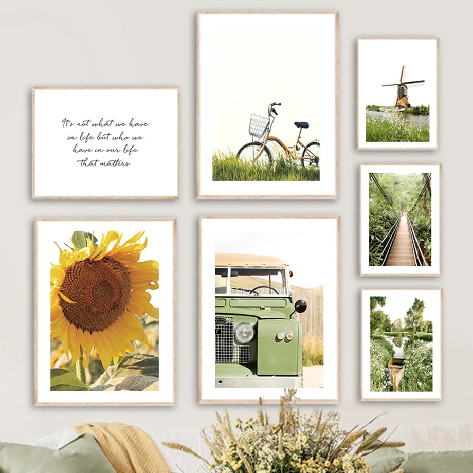Bicycle Car Windmill Treehouse Sunflower Wall Art Canvas Painting Nordic Posters And Prints Wall Pictures For Living Room Decor
Bicycle Car Windmill Treehouse Sunflower Wall Art Canvas Painting Nordic Posters And Prints Wall Pictures For Living Room Decor