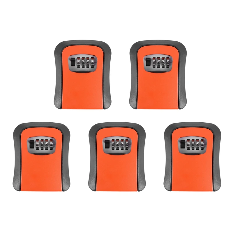 5X Orange Password Key Lock Box Wall Mounted Zinc Alloy Key Box Weatherproof 4 Digit Combination Key Storage Lock Box
5X Orange Password Key Lock Box Wall Mounted Zinc Alloy Key Box Weatherproof 4 Digit Combination Key Storage Lock Box
