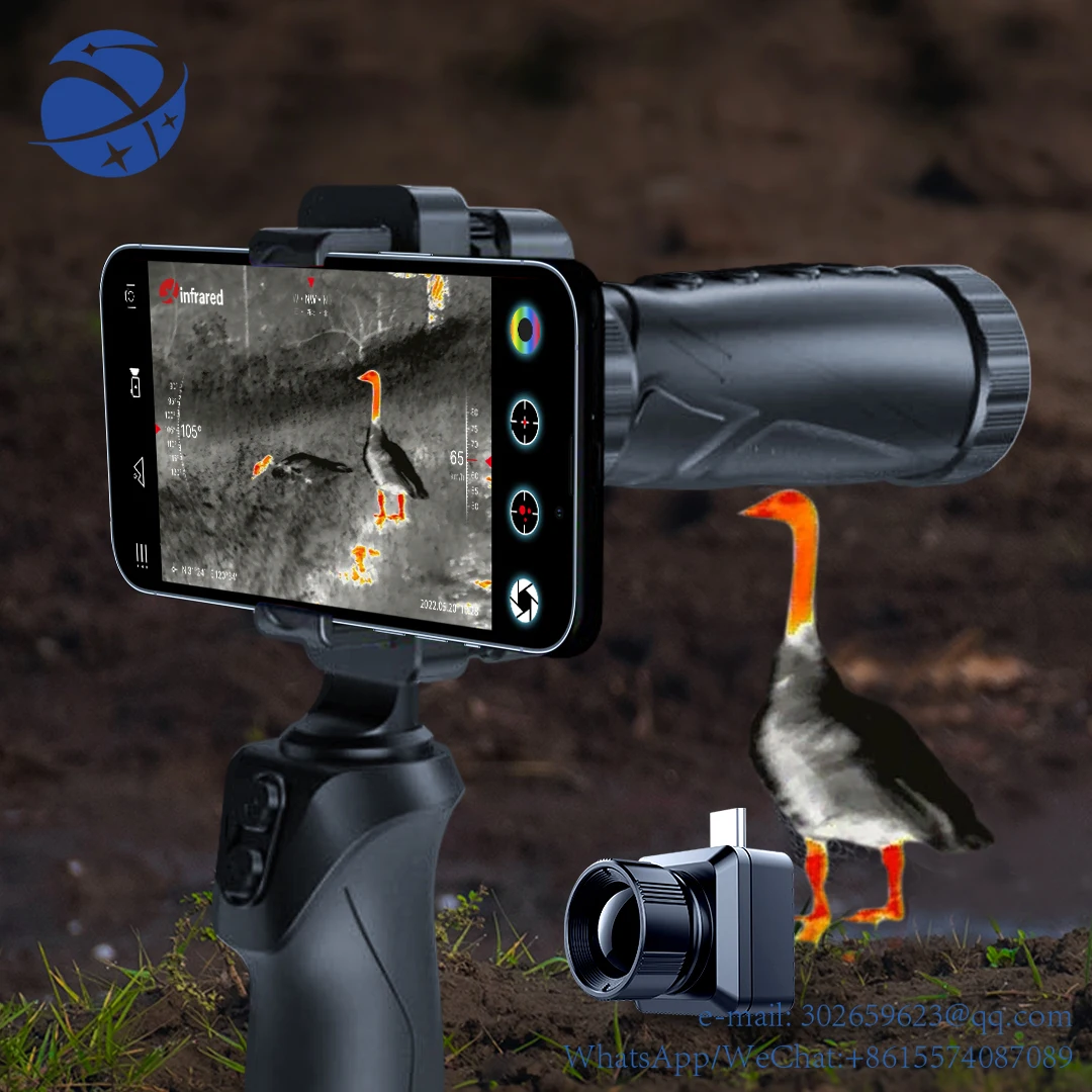 

yyhc Spotting Scope Farm Prairie Pest Control Xinfrared T2 Pro Duck 130 Yard Thermal Monocular For Hunting InfiRay Core