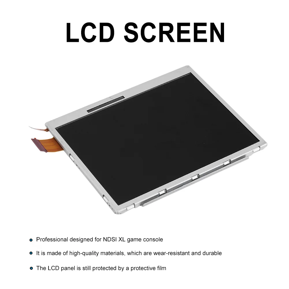 

LCD Bottom Screen Lightweight Gaming LCD Screen Easy Installation Lower LCD Display Replacement Parts for NDSI XL Game Console