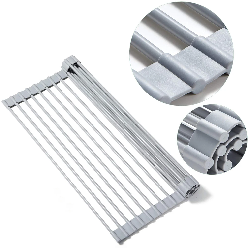 Silicone Water Filter Rack Kitchen Sink Dishes Shelf Roll Up Foldable No Installation Draining Rack
Silicone Water Filter Rack Kitchen Sink Dishes Shelf Roll Up Foldable No Installation Draining Rack