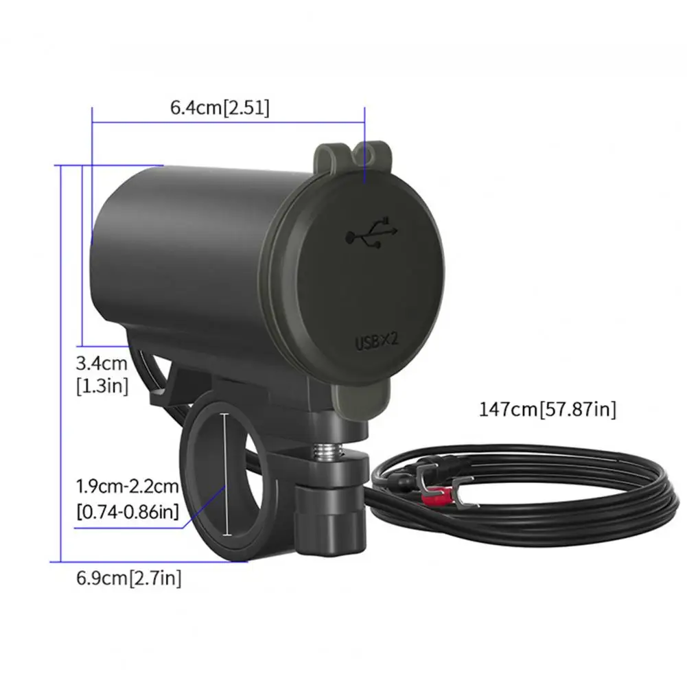 1 комплект, мотоциклетное зарядное устройство с 2-мя USB-портами и цифровым дисплеем
1 комплект, мотоциклетное зарядное устройство с 2-мя USB-портами и цифровым дисплеем