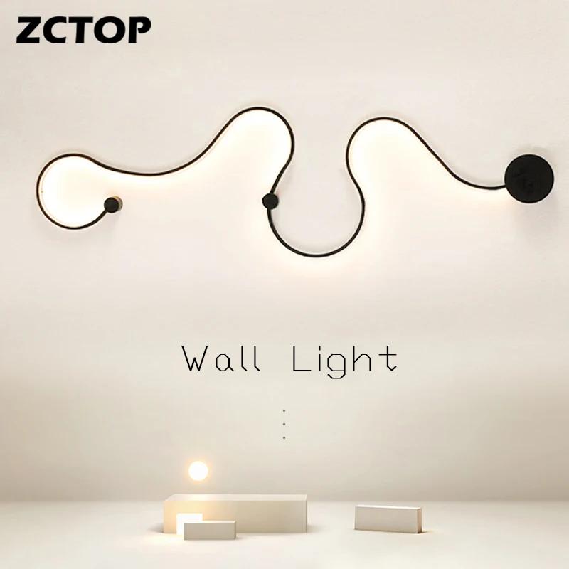 Black&White Modern Minimalist Led Wall Lamp For Living Room TV Background Decoration Line Strip Sconce Light Home Indoor Fixture
Black&White Modern Minimalist Led Wall Lamp For Living Room TV Background Decoration Line Strip Sconce Light Home Indoor Fixture
