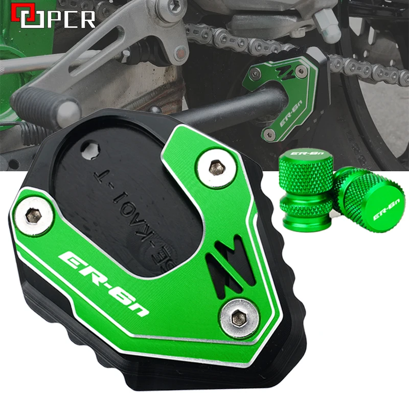ER6N Motorcycle Side Stand Extension Plate Enlarged Plate Accessories For Kawasaki ER-6N Er6n ER 6N 2006-2016 Tire Valve Cap
ER6N Motorcycle Side Stand Extension Plate Enlarged Plate Accessories For Kawasaki ER-6N Er6n ER 6N 2006-2016 Tire Valve Cap