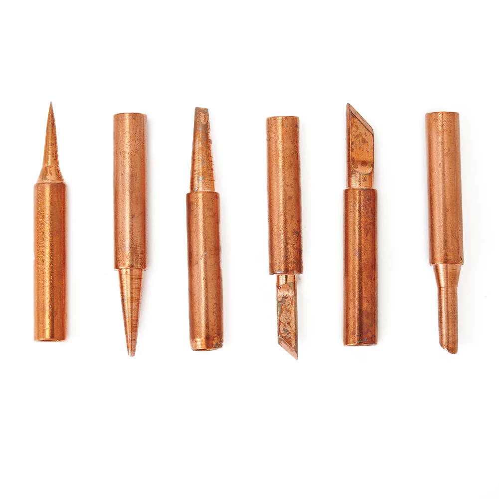 Hand Soldering Set Tips Accessories Welding Tool 936/937/938/969/8586/852D Lot 6pcs 6 shapes Copper Iron 900M-T
Hand Soldering Set Tips Accessories Welding Tool 936/937/938/969/8586/852D Lot 6pcs 6 shapes Copper Iron 900M-T