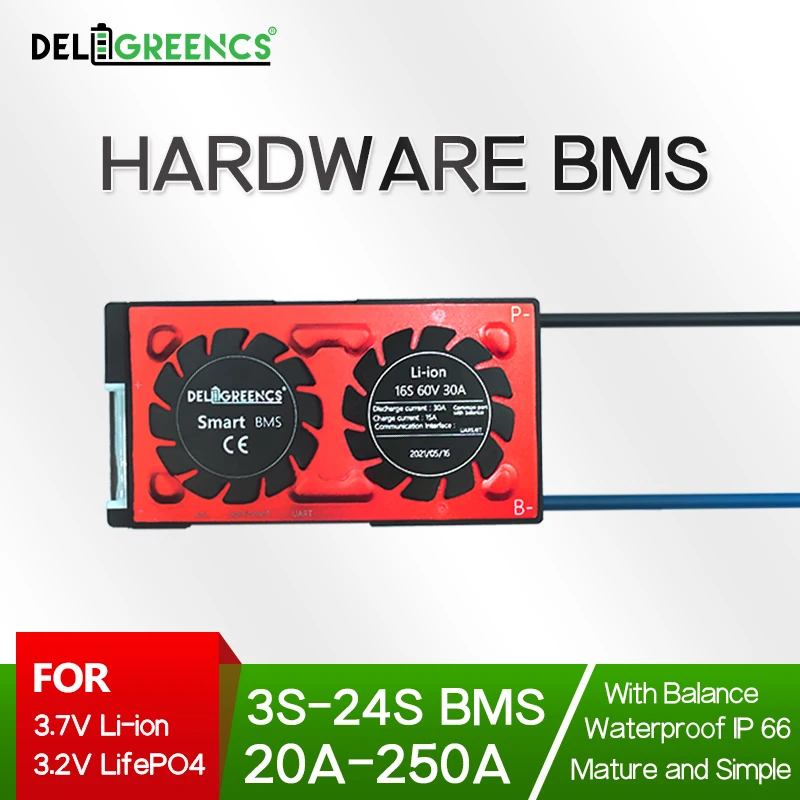 Li-ion BMS 18650 Battery Pack LiFepo4 Battery 4S 8S 12S16S with balance 30A to 250A Apply for Scooter Solar System
Li-ion BMS 18650 Battery Pack LiFepo4 Battery 4S 8S 12S16S with balance 30A to 250A Apply for Scooter Solar System