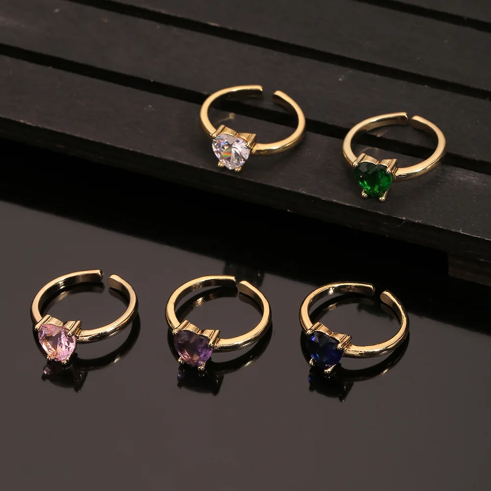 New Fashion Hand Jewelry Copper Gold Heart-shaped Ring Women's Temperament Tail Ring Engagement Wedding Ring
New Fashion Hand Jewelry Copper Gold Heart-shaped Ring Women's Temperament Tail Ring Engagement Wedding Ring