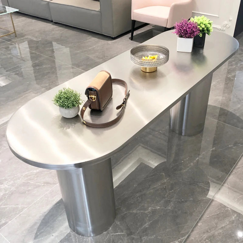 Simple dining table stainless steel brushed arc desk conference table light extravagant semicircular negotiation table
Simple dining table stainless steel brushed arc desk conference table light extravagant semicircular negotiation table