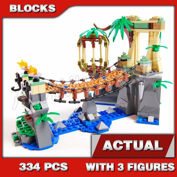

334pcs New Master Falls Jungle Tree Bridge Thunder 10715 Building Blocks Assemble Toys Bricks Compatible with Model