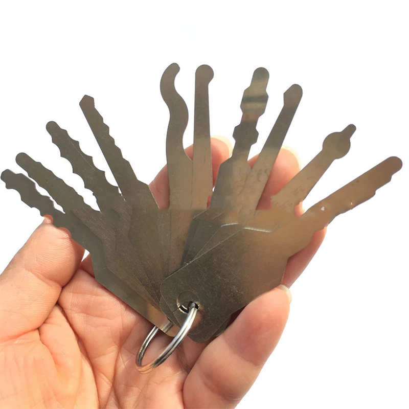 10PCS Stainless Steel Car Repair Tools Jiggler Keys Dual Sided Car Unlock Open Kit Sheet Metal Tools Universal Auto Accessories
10PCS Stainless Steel Car Repair Tools Jiggler Keys Dual Sided Car Unlock Open Kit Sheet Metal Tools Universal Auto Accessories