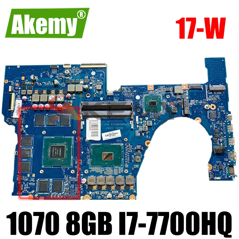 for HP OMEN 17-W273NR 17-W TPN-Q174 Laptop Motherboard 915554-601 DAG38DMBCC0 G38D MOTHERBOARD DSC 1070 8GB i7-7700HQ WIN
for HP OMEN 17-W273NR 17-W TPN-Q174 Laptop Motherboard 915554-601 DAG38DMBCC0 G38D MOTHERBOARD DSC 1070 8GB i7-7700HQ WIN