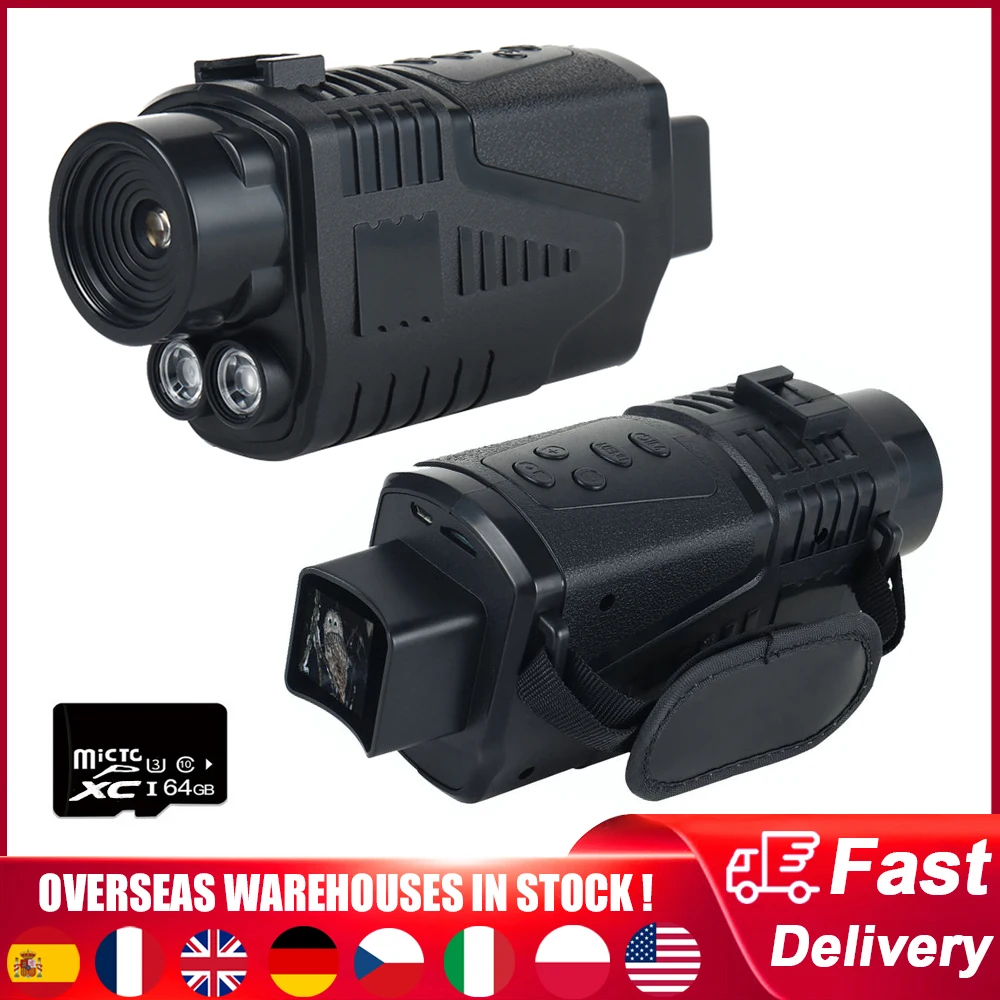 Инфракрасное устройство ночного видения 5MP HD 1080P 5X цифровой зум дневной ночной двойного использования 300 м обзор для улицы охоты монокуляр н...
Инфракрасное устройство ночного видения 5MP HD 1080P 5X цифровой зум дневной ночной двойного использования 300 м обзор для улицы охоты монокуляр н...