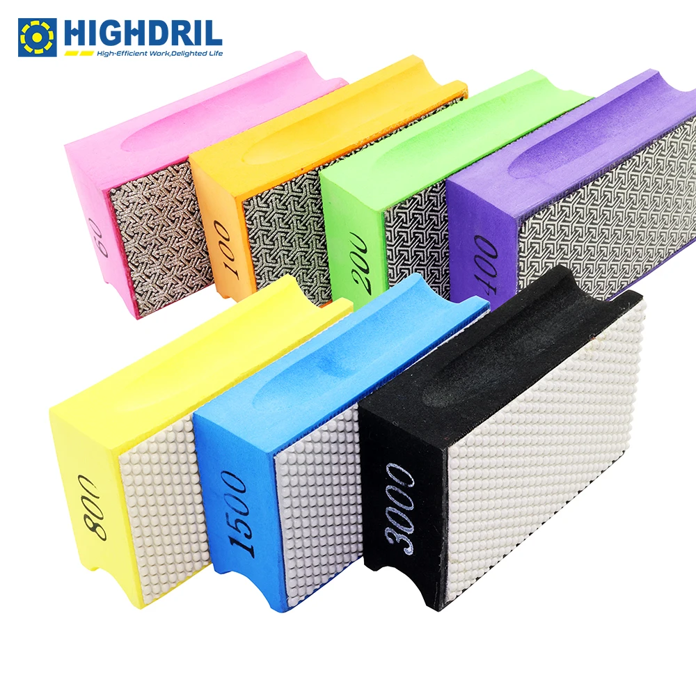 HIGHDRIL Dry Diamond Hand Polishing Pads for Granite Marble Glass and Concrete Electroplating Resin Bond Sanding Disc Grinding
HIGHDRIL Dry Diamond Hand Polishing Pads for Granite Marble Glass and Concrete Electroplating Resin Bond Sanding Disc Grinding