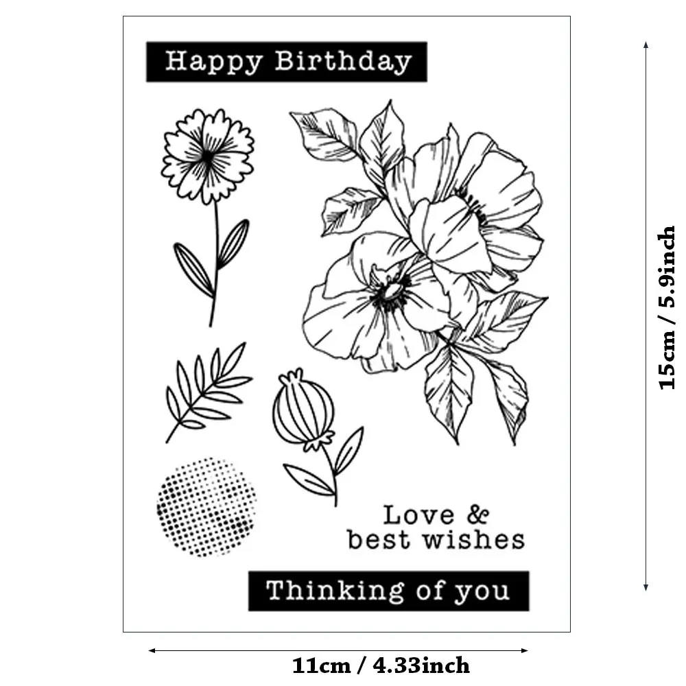 Happy Birthday Transparent Silicone Clear Stamp/Seal for DIY Scrapbooking/photo Album Decorative Cards Making Paper Crafts
Happy Birthday Transparent Silicone Clear Stamp/Seal for DIY Scrapbooking/photo Album Decorative Cards Making Paper Crafts