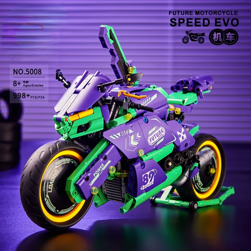 MOC Idea EVO Motorbike Building Blocks Assembling 998pcs Technical Motorcycle Bricks Toys for Children Gift Set EVO Motorcycle
MOC Idea EVO Motorbike Building Blocks Assembling 998pcs Technical Motorcycle Bricks Toys for Children Gift Set EVO Motorcycle