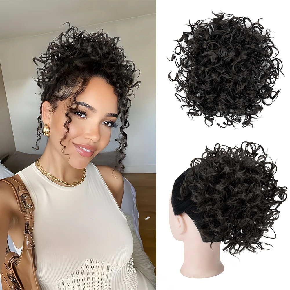 Synthetic Hair Bun Extensions Messy Curly Hair Bun Extensions Updo Hairpiece Ponytail Messy Curly Hair Bun For Black White Women
Synthetic Hair Bun Extensions Messy Curly Hair Bun Extensions Updo Hairpiece Ponytail Messy Curly Hair Bun For Black White Women