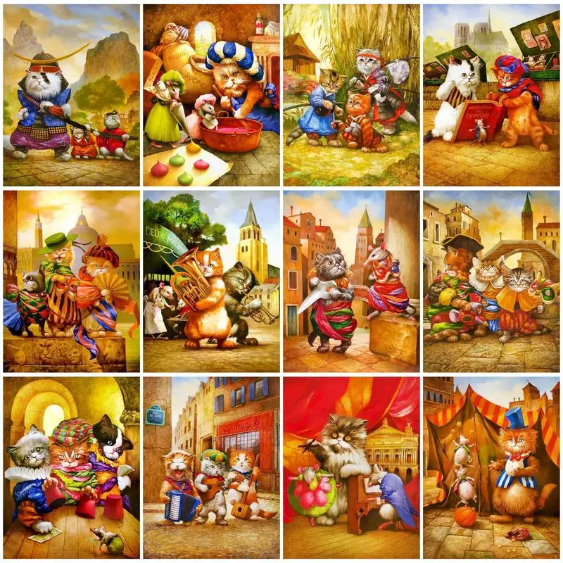 CHENISTORY 5D DIY Diamond Painting Kit Cat Full Square Drill Diamond Embroidery Animal Rhinestones Mosaic Decor Wall For Home Ar
CHENISTORY 5D DIY Diamond Painting Kit Cat Full Square Drill Diamond Embroidery Animal Rhinestones Mosaic Decor Wall For Home Ar
