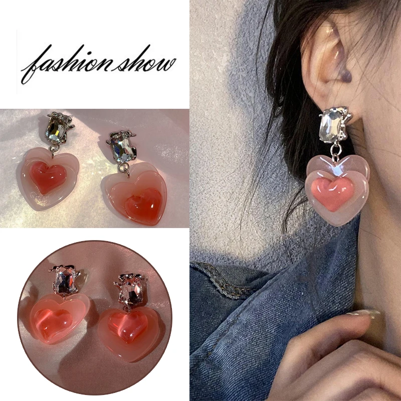 High-Quality 925 Silver Needles Heart Drop Earrings for Women Temperament Cute Heart Pearl Korean Style Ear Studs Jewelry Gifts
High-Quality 925 Silver Needles Heart Drop Earrings for Women Temperament Cute Heart Pearl Korean Style Ear Studs Jewelry Gifts