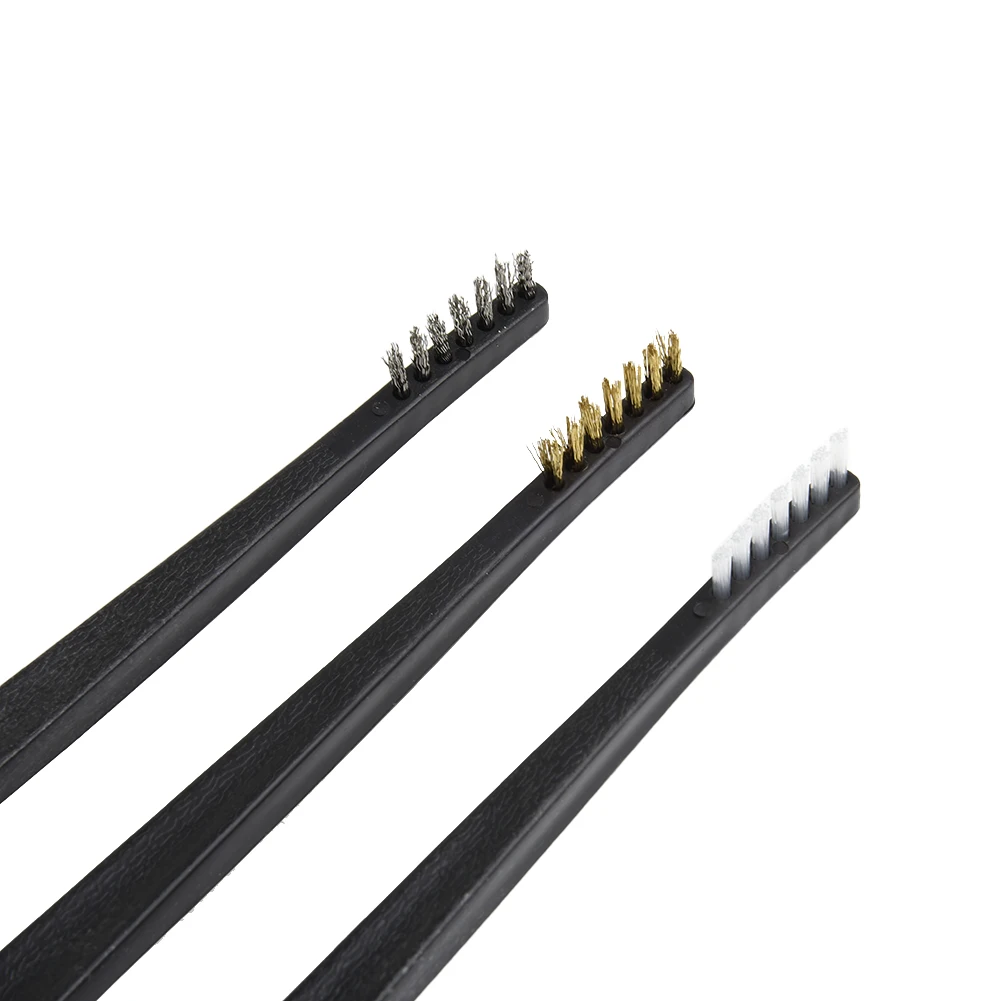 Wire Brushes Keep Your Metal Parts Clean and Rust Free with 9Pcs Mini Wire Brush Set of Steel Brass and Nylon Bristles
Wire Brushes Keep Your Metal Parts Clean and Rust Free with 9Pcs Mini Wire Brush Set of Steel Brass and Nylon Bristles