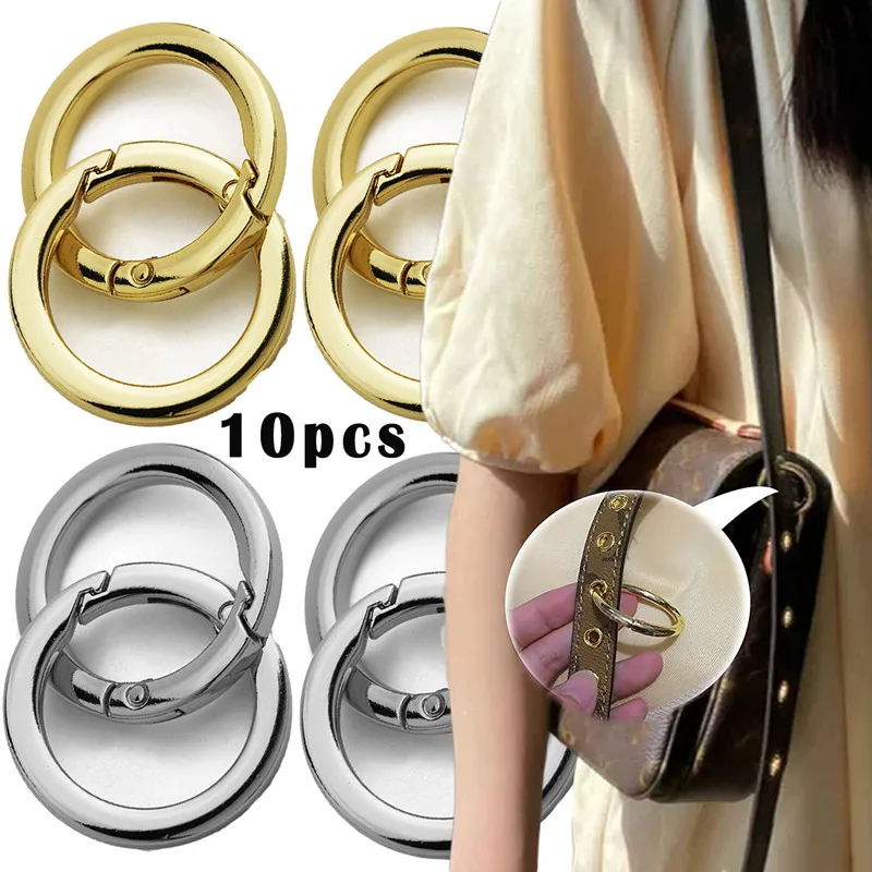 10Pcs Metal O Ring Spring Clasps Openable Metal Spring for DIY Jewelry Making Keychain Bag Clips Hook Connector 20/25/28/38mm
10Pcs Metal O Ring Spring Clasps Openable Metal Spring for DIY Jewelry Making Keychain Bag Clips Hook Connector 20/25/28/38mm