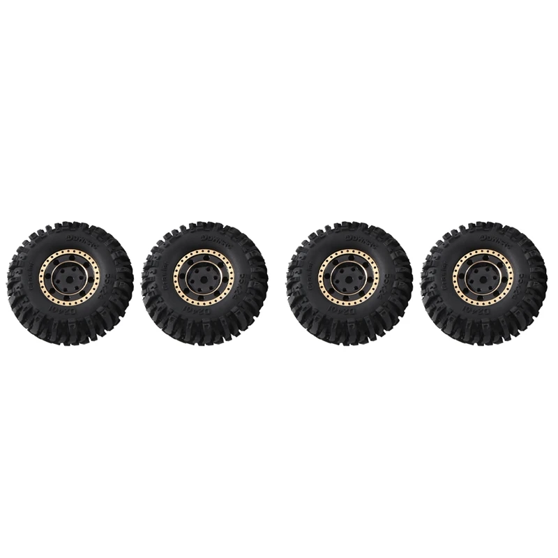 4Pcs 55X22mm 1.0 Brass Wheel Rim Rubber Tire For 1/18 1/24 RC Crawler Car Axial SCX24 AX24 TRX4M FMS FCX24 Upgrade Parts 
4Pcs 55X22mm 1.0 Brass Wheel Rim Rubber Tire For 1/18 1/24 RC Crawler Car Axial SCX24 AX24 TRX4M FMS FCX24 Upgrade Parts