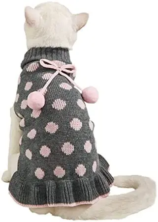 Dog Dress Clothe Costume Doggie Dress Cat Outfits Apparel Pet Clothes Autumn and Winter Polka Dot Pet Lotus Leaf Skirt Sweater
Dog Dress Clothe Costume Doggie Dress Cat Outfits Apparel Pet Clothes Autumn and Winter Polka Dot Pet Lotus Leaf Skirt Sweater