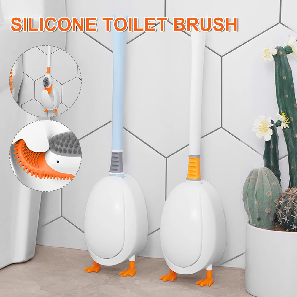 Silicone Toilet Brush And Holder Set Wall-Mounted Deep Cleaning Toilet Bowl Brush With Long Handle Bathroom Cleaning Accessories
Silicone Toilet Brush And Holder Set Wall-Mounted Deep Cleaning Toilet Bowl Brush With Long Handle Bathroom Cleaning Accessories