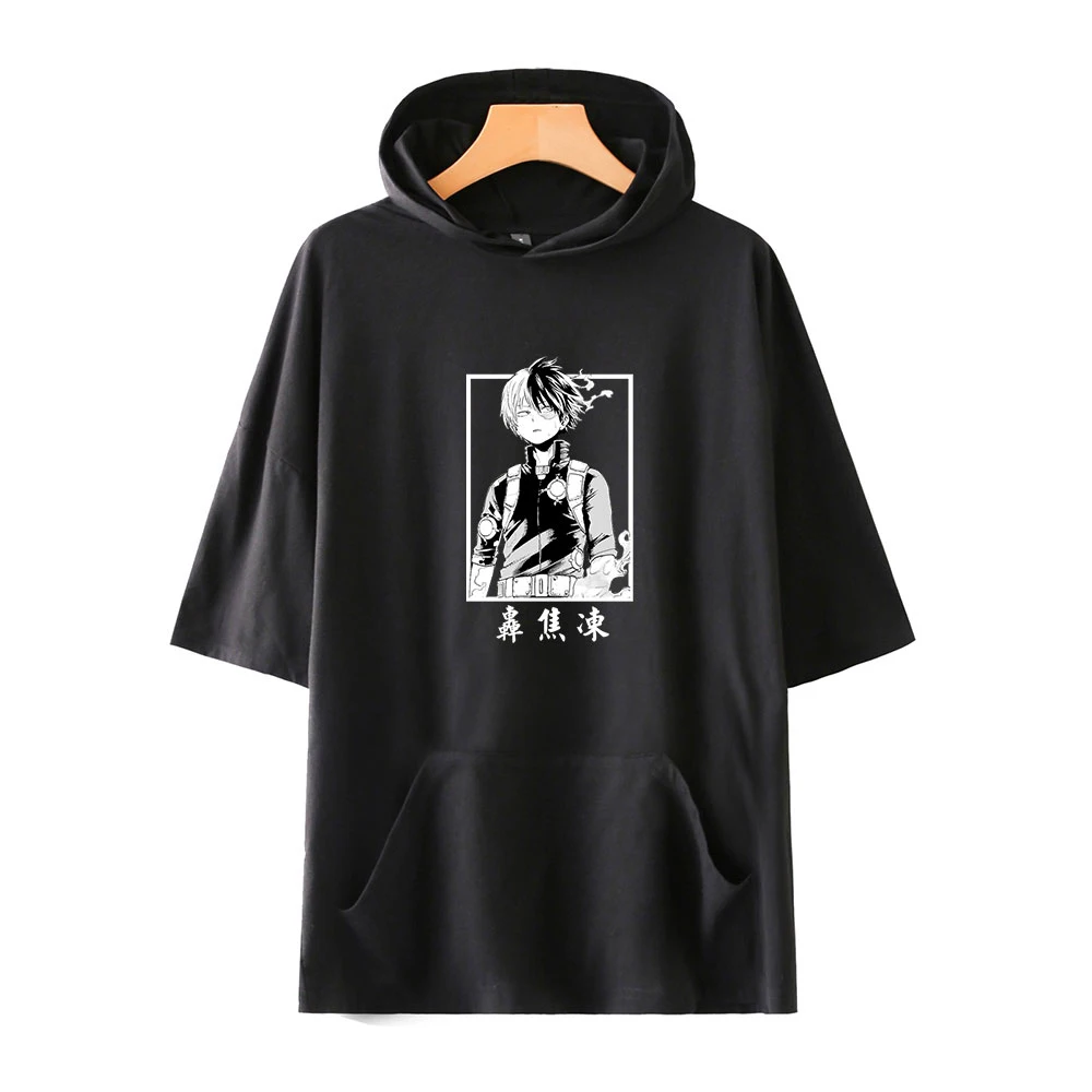 My Hero Academia Hooded T-shirt Unisex Summer Short Sleeve Women Men's Tshirt Harajuku Streetwear Anime Shoto Todoroki Clothes
My Hero Academia Hooded T-shirt Unisex Summer Short Sleeve Women Men's Tshirt Harajuku Streetwear Anime Shoto Todoroki Clothes