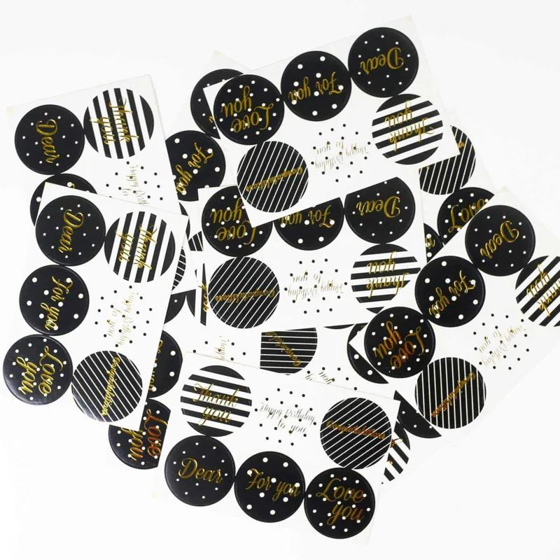4pcs Of 24 Small Label Stickers Circular Bronzing Thankyou Greeting Card Envelope Packaging Box Sealing Sticker
4pcs Of 24 Small Label Stickers Circular Bronzing Thankyou Greeting Card Envelope Packaging Box Sealing Sticker