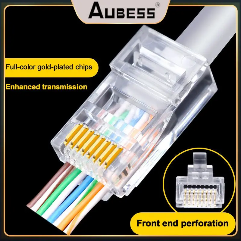 Durable Rj45 Connector Network Plug Wide Application High Speed Rj45 Modular Adapter Connectors Gold-plated Chip High Quality
Durable Rj45 Connector Network Plug Wide Application High Speed Rj45 Modular Adapter Connectors Gold-plated Chip High Quality