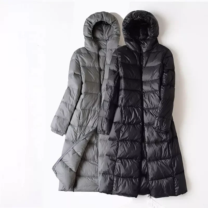 2023New Down Jacket Autumn Winter Plus Size Slim Long Women White Duck Down Coats Warm Hooded Female Ultra Light Thin Jacket
2023New Down Jacket Autumn Winter Plus Size Slim Long Women White Duck Down Coats Warm Hooded Female Ultra Light Thin Jacket