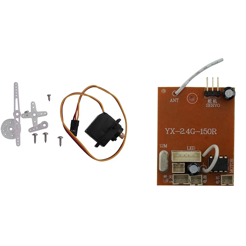 NEW-3.5KG Upgrade Metal Gear Servo With 2.4G Full Scale Model Receiver Circuit Board With Antenna
NEW-3.5KG Upgrade Metal Gear Servo With 2.4G Full Scale Model Receiver Circuit Board With Antenna