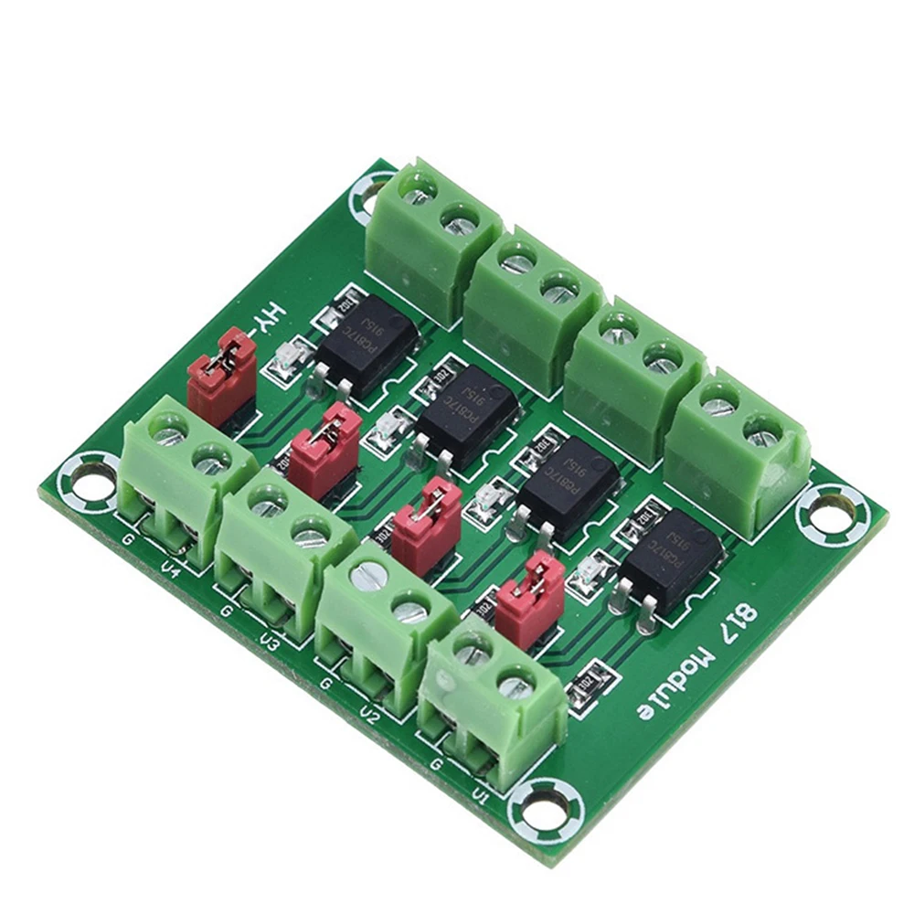 PC817 PC 817 4 Channel Optocoupler Isolation Board Voltage Converter Adapter Module 3.6-30V Driver Photoelectric Isolated Module
PC817 PC 817 4 Channel Optocoupler Isolation Board Voltage Converter Adapter Module 3.6-30V Driver Photoelectric Isolated Module