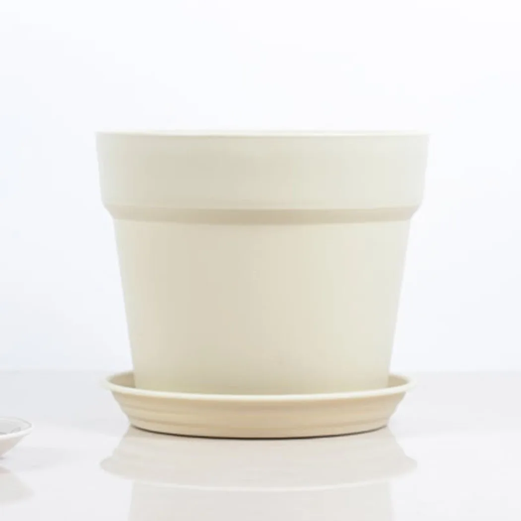 Plastic Round Plant Flower Pot Planter Grow Container Water Self-absorption Garden Imitation Pottery Flowerpots With Tray
Plastic Round Plant Flower Pot Planter Grow Container Water Self-absorption Garden Imitation Pottery Flowerpots With Tray