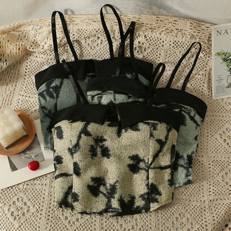 ITOOLIN Women Floral Printed Tube Tops Y2K Streetwear Crop Tops Sleeveless Spaghetti Sexy Tank Tops Party Summer Tops 2023
ITOOLIN Women Floral Printed Tube Tops Y2K Streetwear Crop Tops Sleeveless Spaghetti Sexy Tank Tops Party Summer Tops 2023