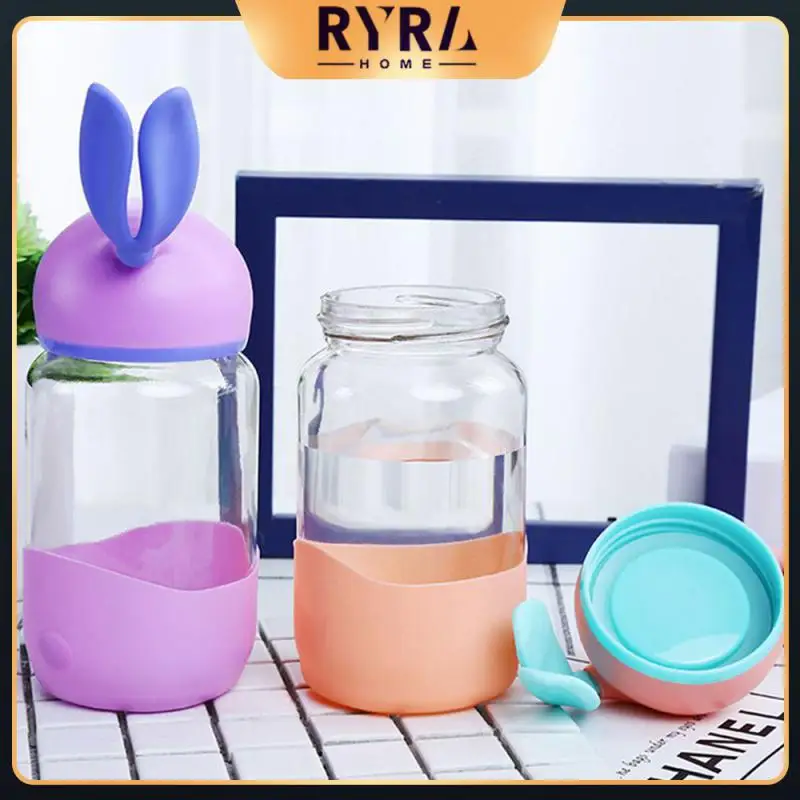 Water Cup Cartoon 350ml Rabbit Cup Handy Sealed Water Bottles Household Tools Cute Cup Creative Glass Feeding Cups Outdoor 
Water Cup Cartoon 350ml Rabbit Cup Handy Sealed Water Bottles Household Tools Cute Cup Creative Glass Feeding Cups Outdoor