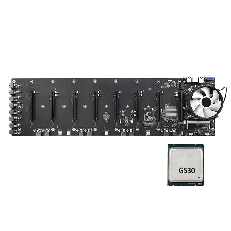 ETH-B75 BTC Mining Motherboard With G530 CPU+CPU Fan LGA1155 8 PCIE Slots 65Mm VGA USB3.0 Support DDR3/DDR3L SO-DIMM RAM
ETH-B75 BTC Mining Motherboard With G530 CPU+CPU Fan LGA1155 8 PCIE Slots 65Mm VGA USB3.0 Support DDR3/DDR3L SO-DIMM RAM