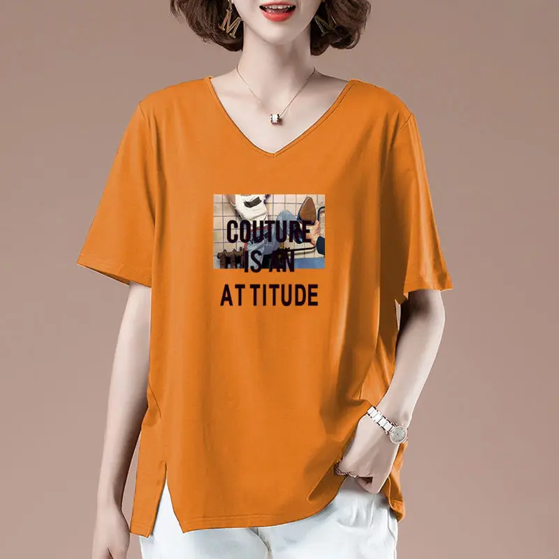 Fashion V-Neck Letter Printed Asymmetrical Blouse Women's Clothing 2023 Summer New Oversized Casual Pullovers Loose Korean Shirt
Fashion V-Neck Letter Printed Asymmetrical Blouse Women's Clothing 2023 Summer New Oversized Casual Pullovers Loose Korean Shirt