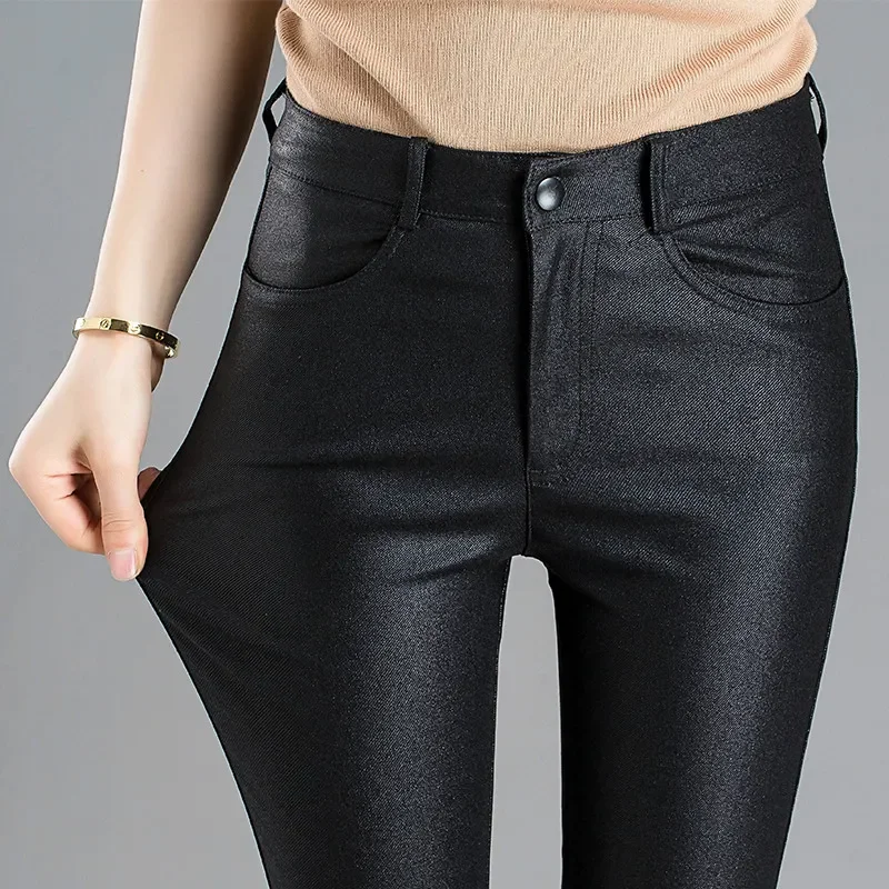 Autumn Winter Warm Women's Pants Dropshipping Female PU Leather Velvet Trousers Elastic Pencil Skinny Pants Women's Tigh
Autumn Winter Warm Women's Pants Dropshipping Female PU Leather Velvet Trousers Elastic Pencil Skinny Pants Women's Tigh
