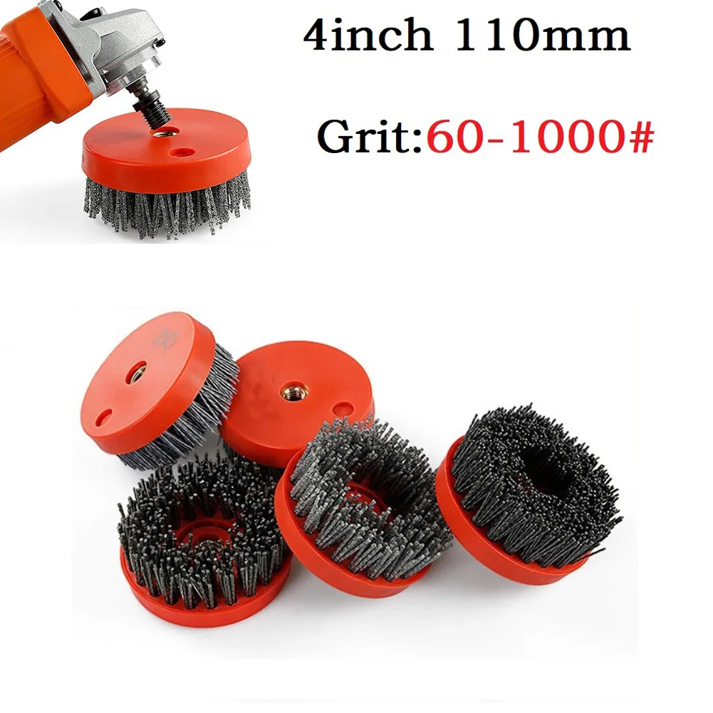 110mm Grinding Brush 60/180/500/1000# Polishing Machine Cleaning Impurity Granite Marble Quartzite Concrete M14
110mm Grinding Brush 60/180/500/1000# Polishing Machine Cleaning Impurity Granite Marble Quartzite Concrete M14